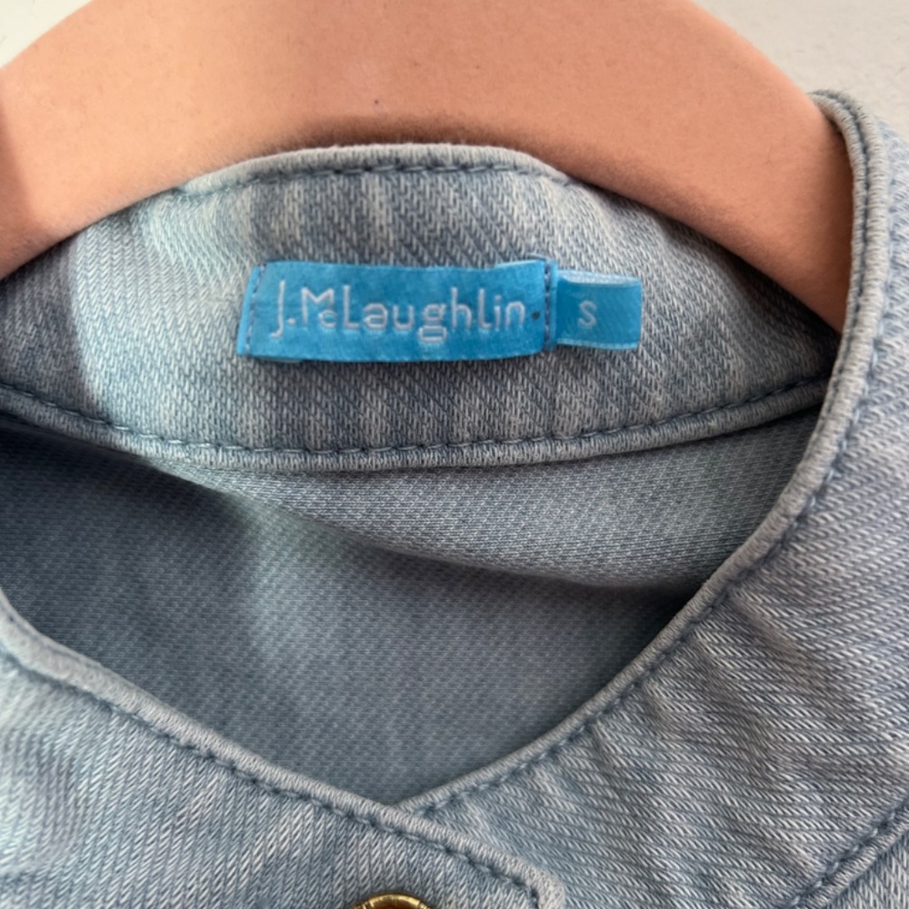J MCLAUGHLIN Light Wash Denim Jean Jacket SMALL - Picture 2 of 5